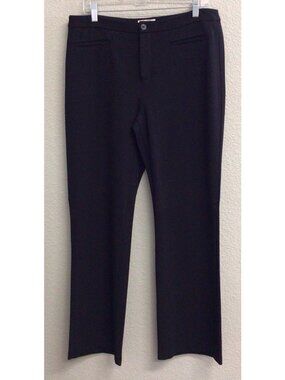 Coldwater Creek Natural Fit Trouser Pants Black Women's Size 12 Career